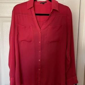 Express button down blouse